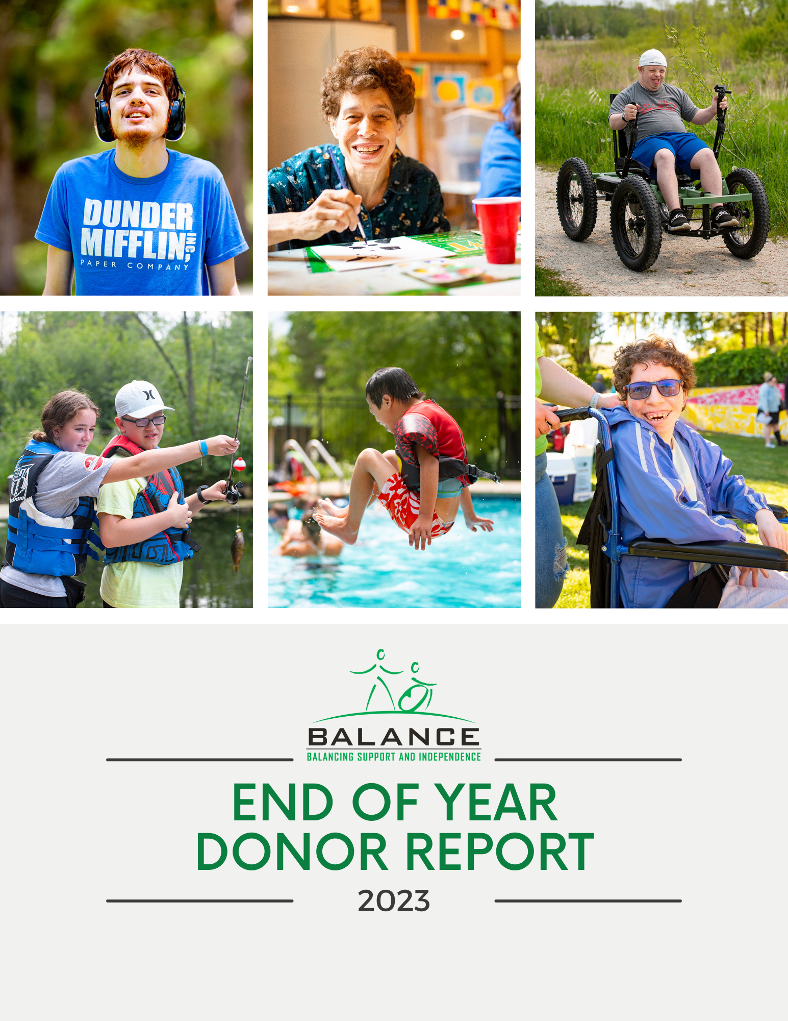 Donor Report — Balance - Supporting individuals with